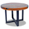 vidaXL Teak Resin Coffee Side Table Mango Wood Base Round Rustic Furniture