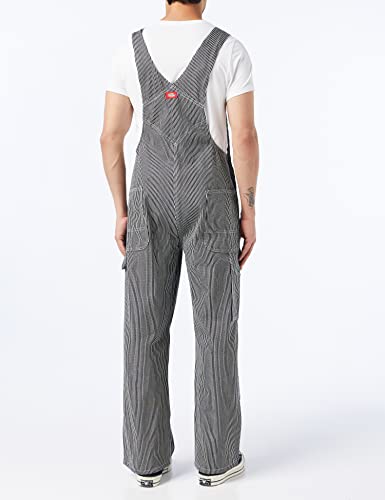 Dickies Men's Bib Overall, Hickory Stripe, 38X30