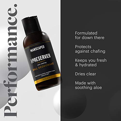MANSCAPED™ The Crop Preserver™, Men's Ball Deodorant, Male Care Hygiene Moisturizer, Anti-Chafing Groin Protection With Cooling Aloe Vera, 4 oz