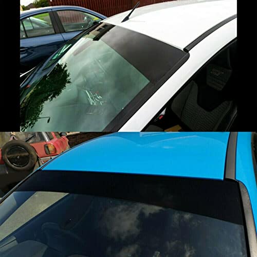 Car Windshield Sun Shade Strip, Car Window Tint Strips Front Windscreen Sticker for Cars, Waterproof Heat UV Sunlight Blocker Film with 68 Percent Visible Reflectivity B/m