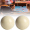 DEWIN White Billiard Ball, Pool Table Snooker Pool Cue Ball Snooker Pool Table Training Spot Cue Ball Standard 5.72cm 2 Pcs(White)