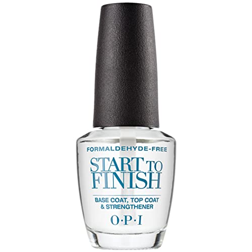 OPI Start to Finish Base and Top Coat Strengthener NT T71 by OPI for Women, 0.5 Ounce Nail Strengthener, 15ml