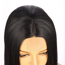 Black Synthetic Hair Lace Wig,14 Inch Bob Style 150% Hair Density Hand Made Women Wig