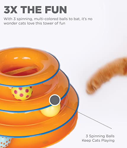 Petstages Tower of Tracks Interactive 3-Tier Cat Toy