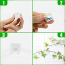 100PCS Invisible Wall Vines Fixing Clips Plant Climbing Holder Fixer Self-Adhesive Fixture Wall Sticky Hook Plant Support Binding Clip Vines Holder