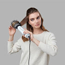 Remington Hydraluxe Volumising Blow Dry Brush, AS8901AU, 1200W, 2-In-1 Hair Dryer and Volumiser, Hot Air Brush, Moisture Lock Ceramic-Coated Oval Barrel, 3 Heat & 2 Speed Settings, White