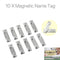 10 Sets Magnetic Name Tag ID Badge Holder, Applied Magnets Strong Name Badge Magnets, Magnetic ID Tag Holders with Neodymium Magnets, Adhesive Fasteners