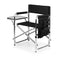 Picnic Time ONIVA - a Brand - Sports Chair with Side Table, Beach Chair, Camp Chair for Adults, (Black)