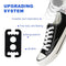 ZHENTOR Elastic No Tie Shoe Laces, Stretch Tieless Shoelaces for Adults and Kids Sneakers Shoe Strings, K05-white(2 Pairs), 2 pairs