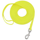 Waterproof Long Leash Durable Dog Recall Training Lead Great for Outdoor Hiking, Training, Yard, Beach and Swimming (Yellow, 15ft)