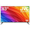 JVC 43 Inch Smart TV, 4K UHD (Ultra High-Definition) Edgeless Display, Smart Remote Control with Google Voice Assistant, Built-in Chromecast, Android 11 LED TV (AV-H437115A11)