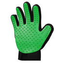 Zenify Pets Hair Grooming Glove Mitt for Deshedding Fur Removal from Pet Cats, Kittens, Rabbits, Guinea Pigs, Dogs, Puppies (Green (Right Handed))