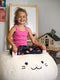 Furry Bean Bag Cover, Creative Kids Bean Bag Chair Cover, Faux Fur Bean Bag for Toddler, Teens and Adults 32x32x18in (Pinky Cat)