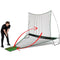 Automatic Ball Return Golf Net for Backyard Driving - - Golf Net Includes Protective Weather Cover  - - Durable 5 Layer Golf Netting - - Golf Net with Hitting Mat - - 10FT X 7FT Golf Net Outdoor Size