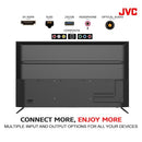 JVC 43 Inch Smart TV, 4K Ultra HD Android TV with Edgeless LED Display, Built-in Chromecast, Remote Control with Google Voice Assistant, Netflix, Disney Plus, Prime Video + 10000 Apps (AV-H437115A11)