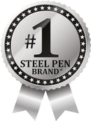 Zebra Pen F-701 Retractable Ballpoint Pen, Stainless Steel Barrel, Fine Point, 0.8mm, Black Ink, 1-Pack