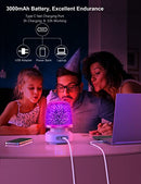 All-in-1 Night Light Bluetooth Speaker, 360 Rotation 7 Color Changing LED Dimmable Beside Table Lamp for Bedroom, Cool stuff Christmas gift ideas for 13 14 15 16 17 18 Years Old Teens Girls Boys