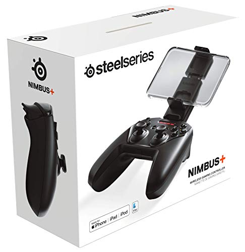 SteelSeries Nimbus+ iOS Controller for Mobile Gaming with Bluetooth and 50 Hours Battery Life