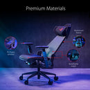 ASUS ROG Destrier Ergonomic Gaming Chair, 2-Way headrest 40°, 2-Way Lumbar, 2-Way armrest 360°, Adjustable seat Depth and Height, Recline 4 Lock Angles, Mobile Gaming Mode, Aluminum Frame, mesh