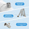 BYRISON Bidet for Toilet, Ultra-Slim Bidet Attachment with Dual Nozzle (Feminine/Posterior Wash), Adjustable Water Pressure, WC Toilet Seat Bidet with Brass Inlet and Metal Hose, Easy Installation