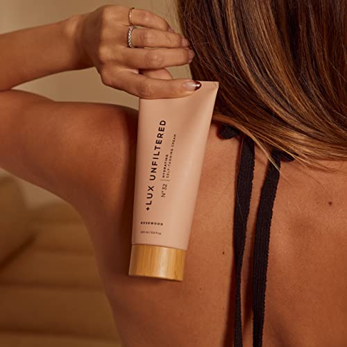 + Lux Unfiltered N°32 Gradual Hydrating Self Tanner In Rosewood - Self Tanning Lotion With No Mess - Gradual Self Tanner - Self Tanners Best Sellers