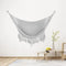 Hammock Chair, Large Hanging Chair, Soft Cotton Rope Swing Chair with High Load-Bearing Metal Rod,Indoor Outdoor Garden Yard Living Room,Max 150kg