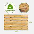 Clevinger Bamboo Bath Mat, Non Slip Shower Mat for Bathroom,Sturdy Waterproof Wooden Floor Bath Duck Board for Easy Storage,Standard Bath mat for Bathroom Showers, Bathtubs, Floors, Indoor and Outdoor Use