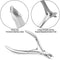 Cuticle Trimmer with Cuticle Pusher -YINYIN Cuticle Remover Cuticle Nippers Professional Stainless Steel Cuticle Pusher and Cutter Clippers Durable Pedicure Manicure Tools for Fingernails and Toenails