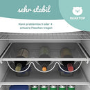 BEARTOP Wine Rack | Bottle Rack | Wine Bottle Holder for Fridge or Shelf | Metal Wine Rack | Rustproof | Bottle Holder Fridge | Fits up to 3 Bottles