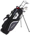 Top Line Men's Right Handed M5 Golf Club Set for Tall Men (Height 6'1" - 6'4"), Includes Driver, Wood, Hybrid, 5, 6, 7, 8, 9, PW Stainless Irons with True Temper Shafts, Putter, Stand Bag & 3 HCs