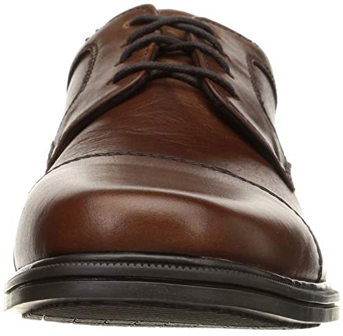 Rockport Men's Taylor Cap Toe Business Shoe, Tan Leather, US 11.5