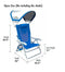 GCI Outdoor Waterside Sunshade Backpack Beach Chair with Canopy Shade