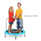 SereneLife Portable & Foldable Trampoline - 40" in-Home Mini Rebounder with Adjustable Handrail, Fitness Body Exercise, Springfree Safe for Kids - SLELT403