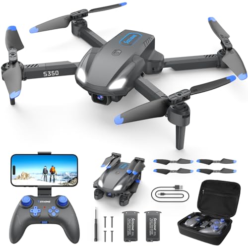 SOTAONE S350 Drone with Camera for Adults, Mini Drones for Kids with 1080P HD FPV Live Video, Remote Control Helicopter Toys Gifts for Boys Girls, Altitude Hold, One Key Start, 2 Batteries, Carry Case