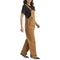 Dickies Women's Denim Bib Overall, Rinsed Brown Duck, Small