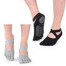 Yoga Socks for Women with Grips, Non-Slip Five Toe Socks for Pilates, Barre