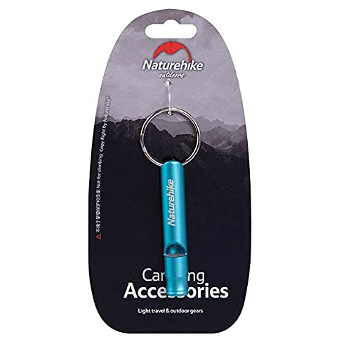 Naturehike 3 PC Emergency Whistles Lifeguard Safety Whistle with Keychain for Outdoor Camping Hiking Boating Hunting Fishing Kayak Kids Rescue Signaling Loud Survival Whistle (2.16') Blue