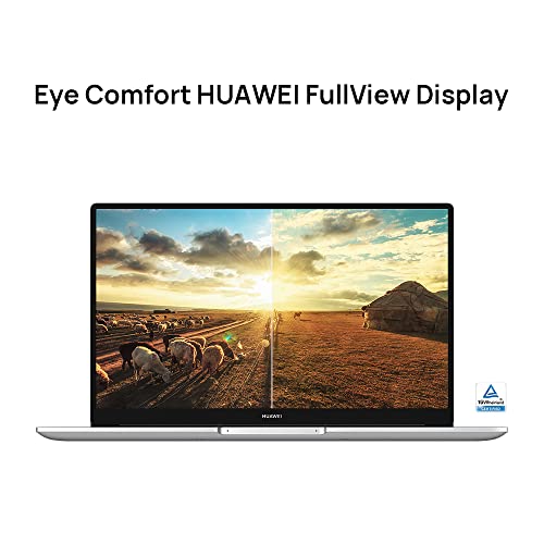 HUAWEI MateBook D 15 Laptop, Windows 11, 15.6 inch Ultrabook with 1080P Eye Comfort FullView Display, AMD Ryzen 5 5500U Processor, Fingerprint Power Button, 8GB Memory, 512GB SSD, Silver