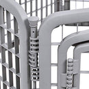Amazon Basics 8-Panel Plastic Pet Pen Fence Enclosure With Gate - 150 x 147 x 71 Centimeters, Grey