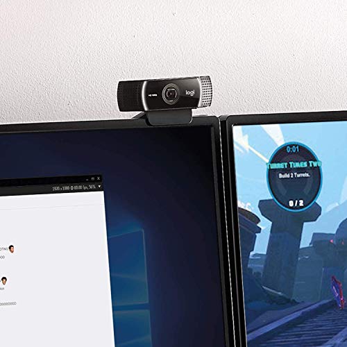 C922 PRO Stream Webcam Optimized for Streaming and Recording Connect with Superior Clarity Every time You go Live on Channels Like Twitch and YouTube.