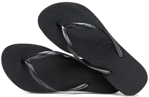 Havaianas Slim Flatform Womens Thongs Sandals, 39/40 BR Size, Black