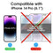 [2+2 Pack] amFilm OneTouch for iPhone 14 Pro 6.1" Glass Screen Protector with Camera Lens Protector. Easiest to Installation, Bubble Free and Full Coverage Case Friendly