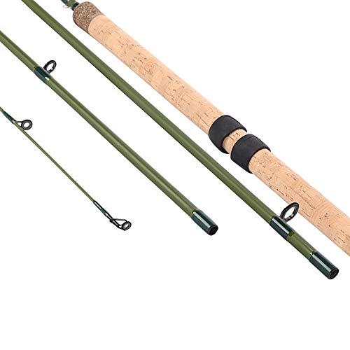 13ft 4 Pieces Carbon Fiber Sections Centerpin Float Fishing Rod 3.9meters Wooden Handle Steelhead Fishing Light Centrepin Line wt 6-10lbs