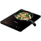 Daewoo 2000W Electric Single Induction Hob with Built-In Timer and Adjustable Temperature Settings, Automatic Switch Off and Overheat Protection, 220-240v 50hz Type G UK Plug, Glossy Crystal Glass