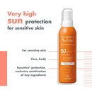 Eau Thermale Avène Sunscreen Spray SPF 50+, 200ml