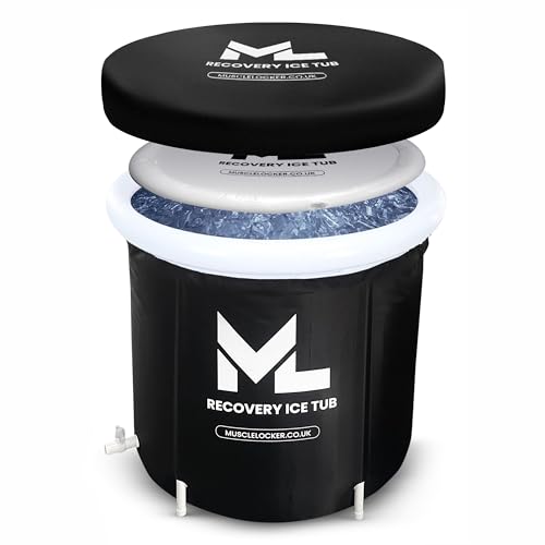 Muscle Locker Ice Bath Tub - Heavy Duty and Portable Ice Bath Outdoor for Cold Water Therapy and Recovery