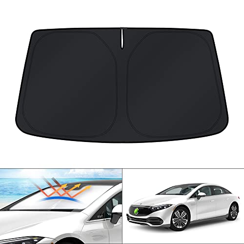 KUST Windshield Sun Shade for Mercedes-Benz EQS 2022 2023 Sunshade Window Sun Visor Protector Foldable Blocks UV Rays Keep Your Car Cooler