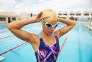 Zoggs Easy-fit Silicone Swim Cap, Comfortable Fit, Hydrodynamic Design, Latex Free, Gold, Normal