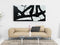 zoinart Large Black and White Wall Paintings 60x30 Inches Modern Abstract Texture Canvas Wall Art Minimalism Artwork