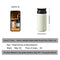 Frafuo Stainless Steel Insulated Water Bottle 350ml - Pocket Size Vacuum Insulated Travel and Sports Bottle with Lid and Removable Filter for Hot or Cold Drinks-White